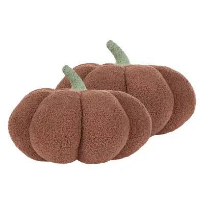 Set of Boucle Cushions Pumpkin cm Brown MUNCHKIN