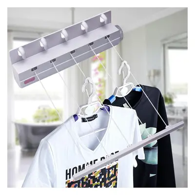 18m Wall Mounted Washing Clothes Laundry line Airer Dryer Retractable Cloth Hanger