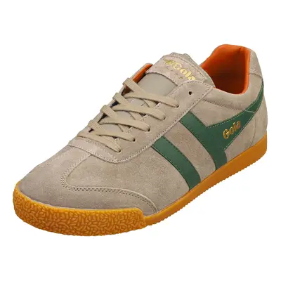 (8) Gola Harrier Mens Classic Trainers in Rhino Green