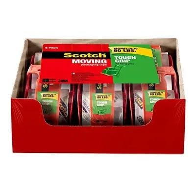 Scotch Tough Grip Moving Packaging Tape with Dispenser, ct. 1.88 in x 22.2 y (150-6)