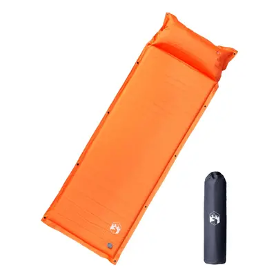 (orange, x x 4,5 cm) vidaXL Self Inflating Camping Mattress & Pillow 1-Person Sleeping Mat Grey