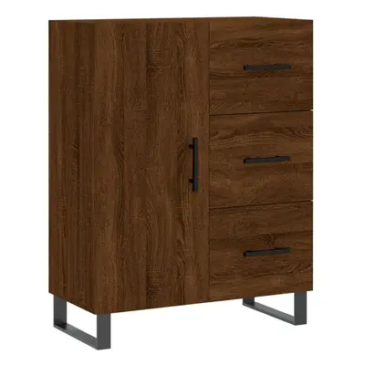 (brown oak) vidaXL Sideboard Storage Side Cabinet Cupboard Concrete Grey Engineered Wood