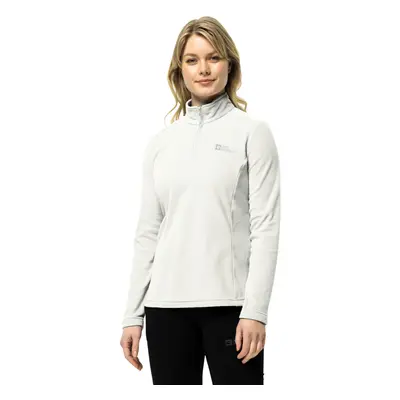 (S, Stark White) Jack Wolfskin Womens Taunus Half Zip Outdoor Warm Winter Pullover Fleece