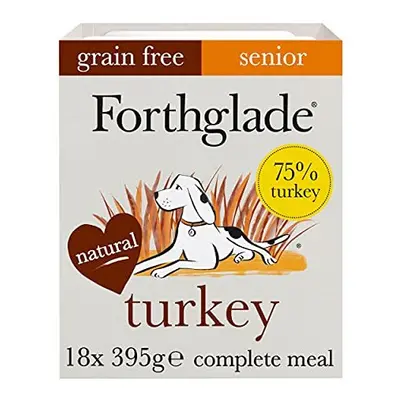 Forthglade Complete Natural Wet Dog Food - Senior Grain Free Turkey (18 x 395g) Trays - Senior D