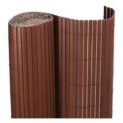 (Brown, x 300cm) PVC Garden Fence Privacy Shield Protective Screen