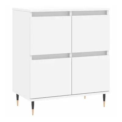 (white) vidaXL Sideboard Storage Side Cabinet Cupboard Grey Sonoma Engineered Wood