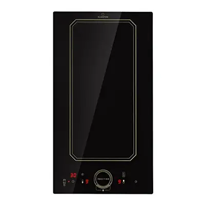 Klarstein Victoria Induktion Domino Black Induction Hob, 3500W Electric Hob Induction Cooker, Ri