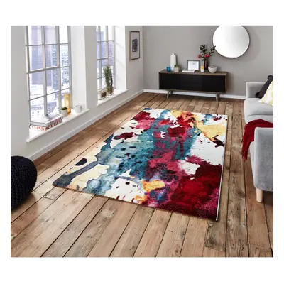 (9349A, 120cm x 170cm) Sunrise Bright Multi Colour Rug Polypropylene Home Decor Mat