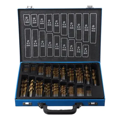 230Pcs 1mm-10mm HSS Engineering Presion Drill Bit Set Assorted Kit Metal Case