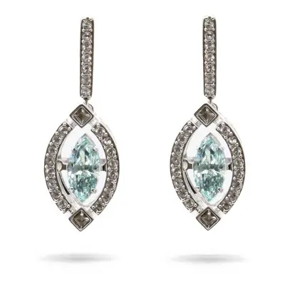 Swarovski Sparkling Dance Collection Silver & Blue Earrings