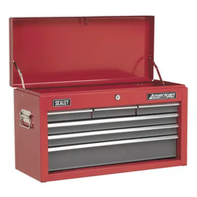 600 x x 340mm RED Drawer Topchest Tool Chest Storage Unit - High Gloss