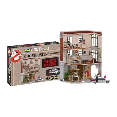 3D Puzzle Ghostbusters Firestation, Pieces, Highly Detailed, 40cm in height, Fun & Easy To Build