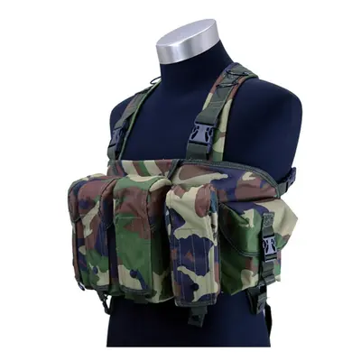 (PLA Camo) High Quality Outdoor Tactical Chest Rig Airsoft Hunting Vest Molle Magazine Pouch Sim