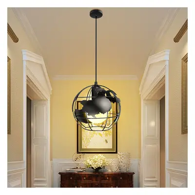 20X20CM Retro Iron E27 Chandeliers Industrial Pendant Light Ceiling Hanging Lamp for Living Dini