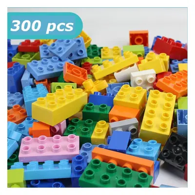 (300 Pcs-672g) 50/150/300 Pcs Bulk Large Particles DIY Assembly Multi-Shape Building Blocks Educ