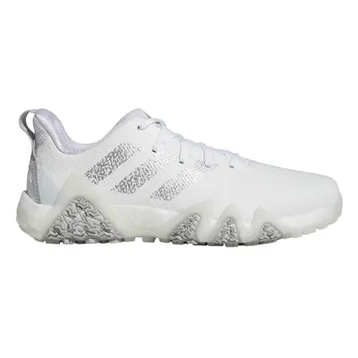 (UK 9.5, White/Silver/Grey Two) adidas Golf Mens Code Chaos Lightweight Waterproof Lace Up Golf 