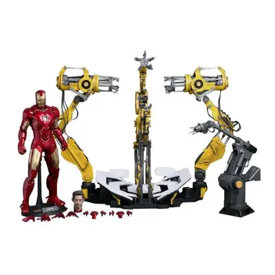 Figure Hot Toys MMS160 - Marvel Comics - Iron Man - Suit-Up Gantry With Iron Man Mark