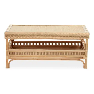 Interiors by Premier Elegant Coffee Table, Tightly Woven Round Living Room Side Table, Durable C