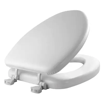 Mayfair 115Ec Soft Easily Removes Toilet Seat, Pack Elongated - Premium Hinge, White