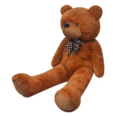 vidaXL Soft Plush Teddy Bear Toy Brown 135cm Kids Stuffed Fluffy Animal