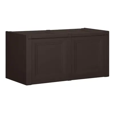 (brown, x x cm) vidaXL Cushion Box Angora Garden Container Outdoor Storage Chest Bench Box