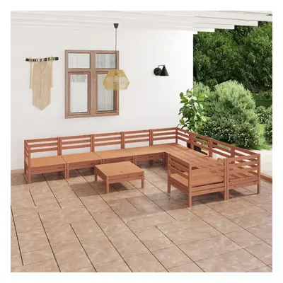 vidaXL Garden Lounge Set Patio Lounge Set Piece Honey Brown Solid Wood Pine