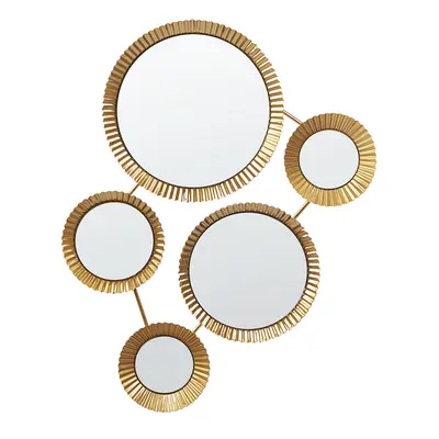 Wall Mirror WATTRELOS cm cm Metal Gold