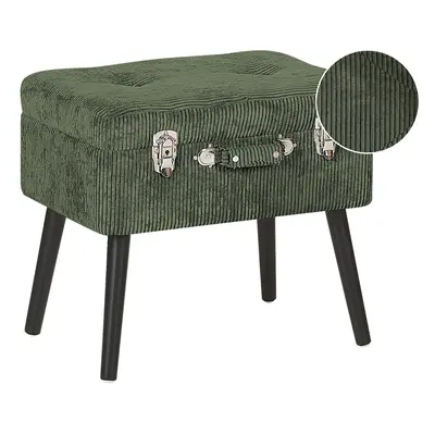 Corduroy Storage Stool Green MALLARD