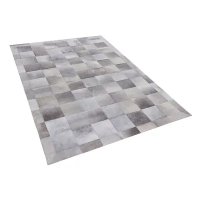 Area Rug x cm Leather Grey ALACAM