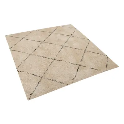 Area Rug x cm Beige and Black MUTKI