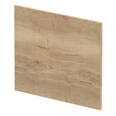 1700mm Edge/Power Shape Square End Bath Panel - Textured Woodgrain Autumn Oak