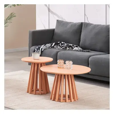 Catalina Wood Grain Effect Coffee Table Twin Set