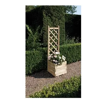 Square Planter & Lattice