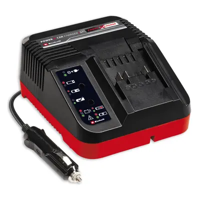 Einhell Battery Fast Charger 3A With 12V Car Plug For All Power X-Change 18V