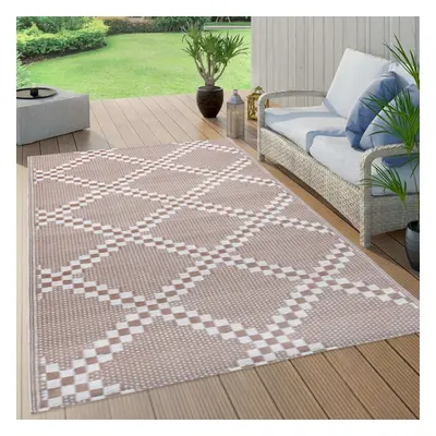 vidaXL Outdoor Carpet ARAKIL Brown 190x290 cm PP Balcony Rug Outdoor Blanket