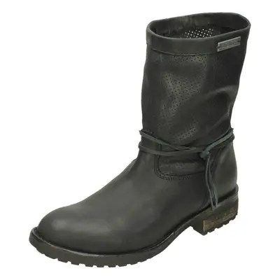 (UK 3.5, Black) Ladies Harley Davidson Mid Calf Boot Sicilia D83972 - W Fit