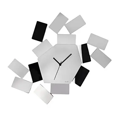 Alessi MT19 La Stanza dello Scirocco Wall Clock-18/10 Stainless, Mirror Polished, Steel Silver, 