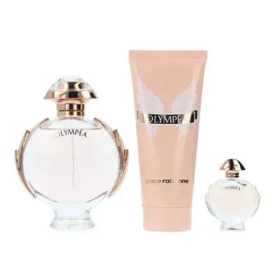 Paco Olympea Pcs Set: 1.7 Eau De Parfum Spray + 0.2 Oz Eau De Parfum + 2.5 Body Lotion