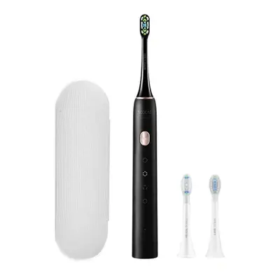 (Black) Sonic Electric Toothbrush with DuPont Brush Heads Modes Handle Ultrasonic Automatic