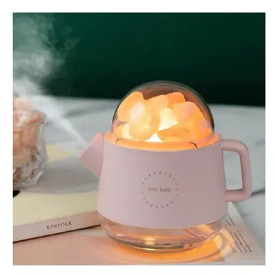 (White) Portable Crystal Aromatheraphy Humidifier USB Wireless Kettle Aroma Essential Oil Diffus