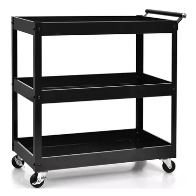 3-Tier Tool Trolley Utility Cart Heavy Duty Service Cart