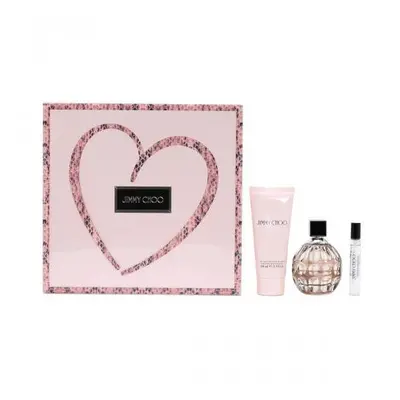 Jimmy Choo Pcs Set For Women: 3.4 Eau De Parfum Spray + 0.25 Eau De Parfum Spray + 3.4 Body Loti