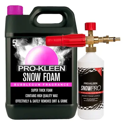 (Bubblegum) ProKleen Snow Foam Car Shampoo & Nilfisk Lance Kit