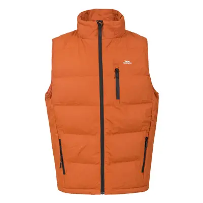 (L, Burnt Orange) Trespass Mens Clasp Padded Gilet/Bodywarmer