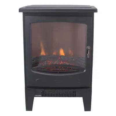 NRG Electric Fireplace Stove Heater with Fire Flame Effect Portable Fireplace Stove 1800W MAX