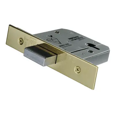 76mm Lever Mechanism BS Deadlock Stainless Brass Door Security Latch