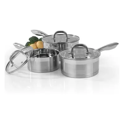 Timeless Collection Piece Saucepan Set Stainless Steel New