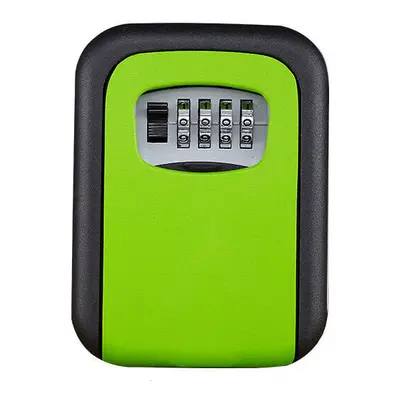 (Green) Digits Password Key Box Decoration Password Lock Key Storage Box Wall Mounted