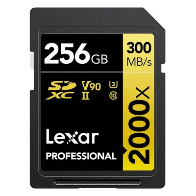 Lexar SD Professional UHS-II U3 2000X 300MB/s Flash Memory Card 256GB