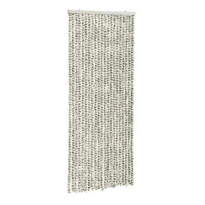 vidaXL Fly Curtain Fly Screen Light Grey and Dark Grey 90x200 cm Chenille